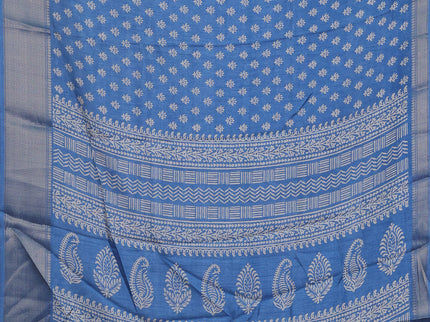 Semi dola pack of 5 multi colour with allover butta prints and zari woven border