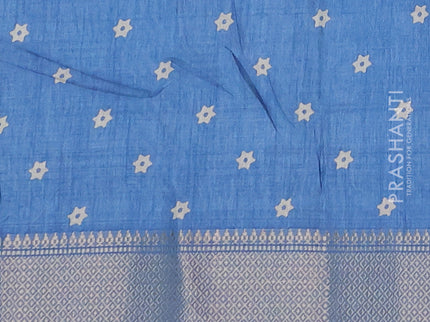 Semi dola pack of 5 multi colour with allover butta prints and zari woven border