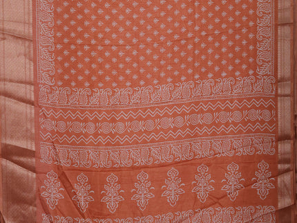 Semi dola pack of 5 multi colour with allover butta prints and zari woven border