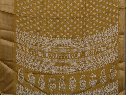 Semi dola pack of 5 multi colour and multi design with allover prints and zari woven border