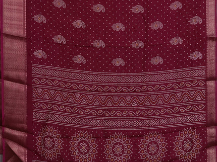 Semi dola pack of 5 multi colour and multi design with allover prints and zari woven border