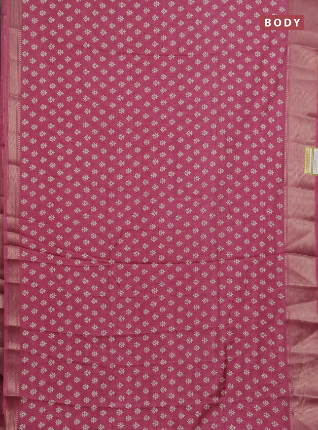 Semi dola pack of 5 multi colour and multi design with allover prints and zari woven border
