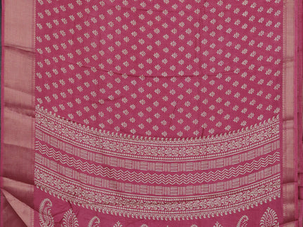 Semi dola pack of 5 multi colour and multi design with allover prints and zari woven border