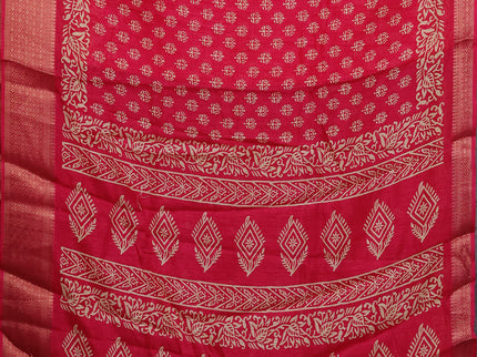 Semi dola pack of 5 multi colour and multi design with allover prints and zari woven border