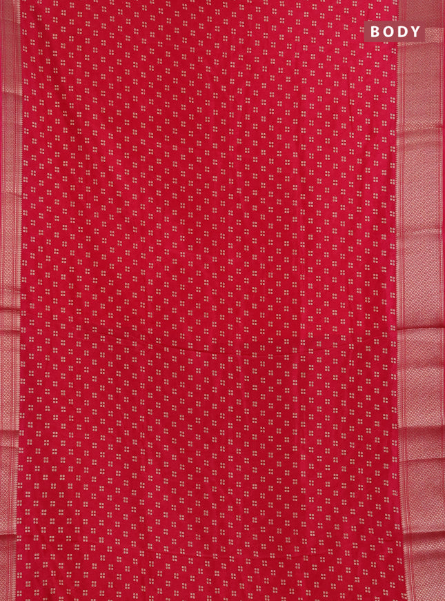 Semi dola pack of 5 multi colour and multi design with allover prints and zari woven border