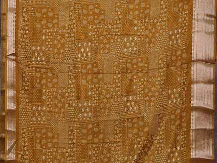 Semi dola pack of 5 multi colour and multi design with allover prints and zari woven border