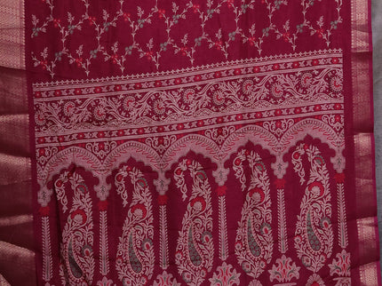 Semi dola pack of 5 multi colour and multi design with allover prints and zari woven border