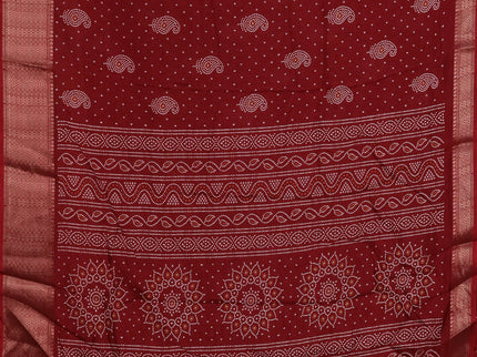 Semi dola pack of 5 multi colour and multi design with allover prints and zari woven border