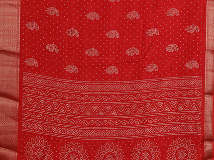 Semi dola pack of 5 multi colour and multi design with allover prints and zari woven border