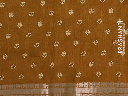 Semi dola pack of 5 multi colour and multi design with allover prints and zari woven border