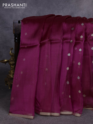 Banarasi tissue silk saree pink with allover zari woven buttas and zari woven piping border