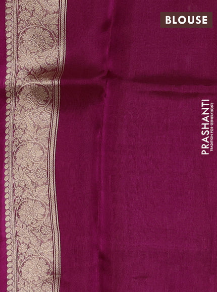 Banarasi tissue silk saree pink with allover zari woven buttas and zari woven piping border
