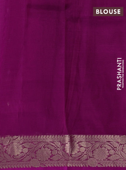 Banarasi tissue silk saree pink with allover silver & zari woven buttas and zari woven border