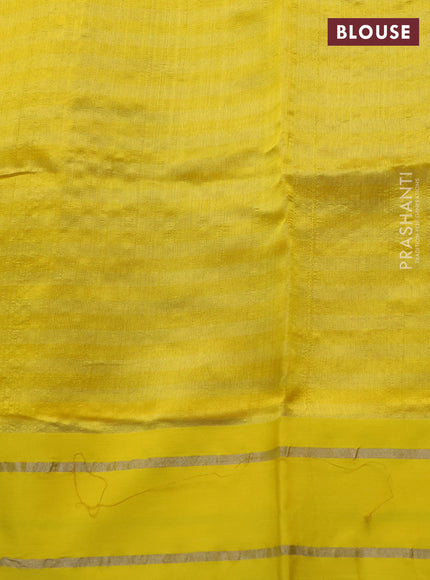 Pure chanderi silk saree \ with allover stripes pattern & buttas and zari woven border