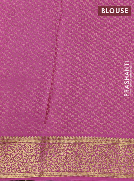 Pure mysore silk saree light pink with allover zari woven buttas and zari woven border