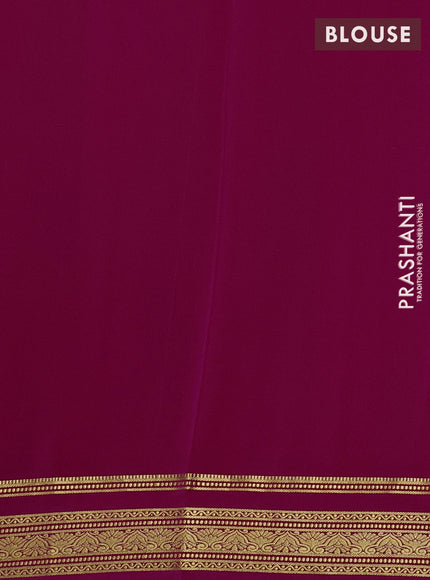 Pure mysore silk saree pink with allover zari woven buttas and zari woven border