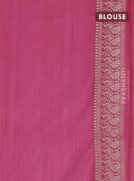 Semi soft silk saree mauve pink with allover zari woven buttas and zari woven border