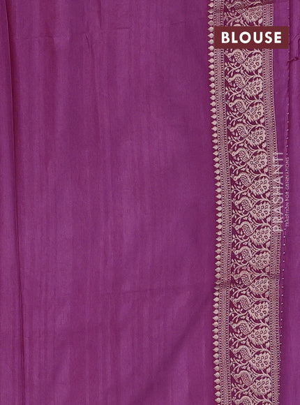 Semi soft silk saree wine shade with allover zari woven buttas and zari woven border