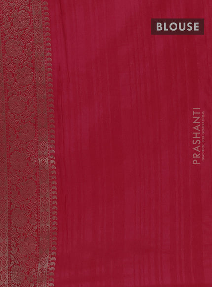 Semi soft silk saree pink with allover zari woven buttas and zari woven border