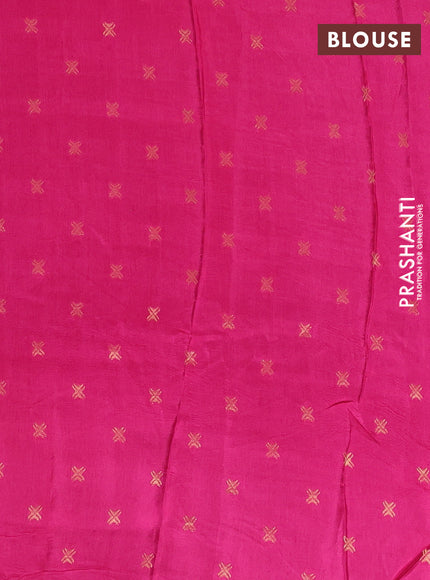Semi mysore silk saree mauve pink with plain body and zari woven border