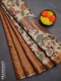 Semi Tussar Kalamkari Prints