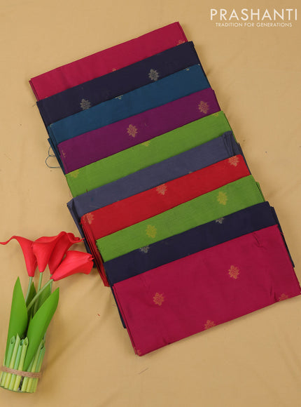 Raw silk blouse bits multi colour and pack of 10