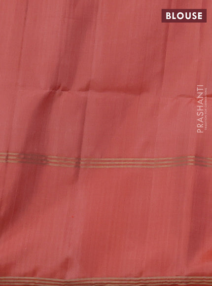 Pure soft silk saree yellow shade and orange with allover zari woven buttas and rettapet zari woven border