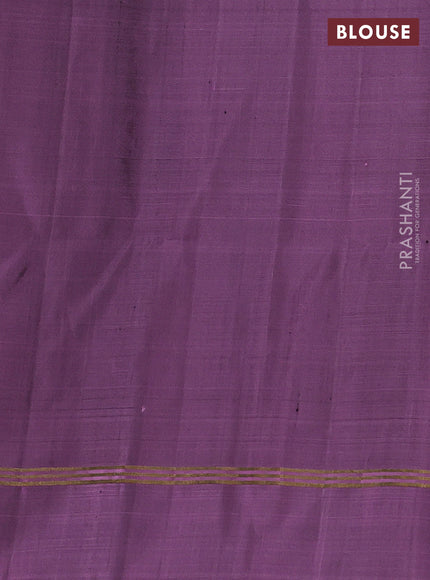 Pure soft silk saree black and mauve pink with allover zari woven buttas and rettapet zari woven border