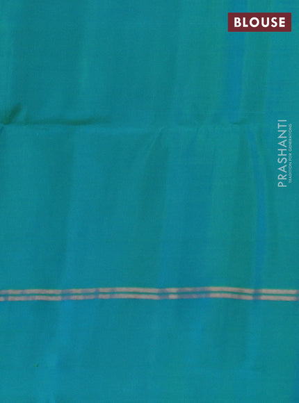 Pure soft silk saree maroon and green with allover zari woven buttas and zari woven simple border