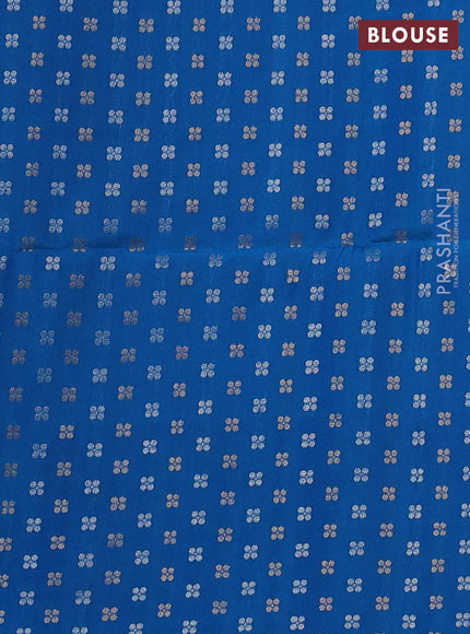 Pure soft silk saree peach pink and cs blue with plain body and zari woven butta border