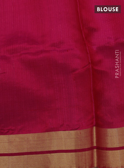 Pure chanderi silk saree reddish pink with zari woven buttas and zari woven border