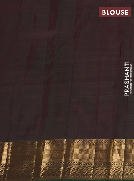 Pure kanchipuram silk saree magenta pink with allover zari woven buttas and zari woven border