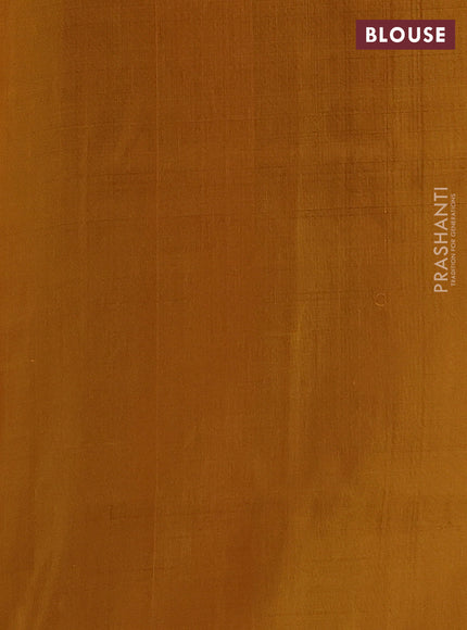 Pure uppada silk saree deep wine and mustard yellow with allover silver & gold zari woven buttas and long zari woven butta border