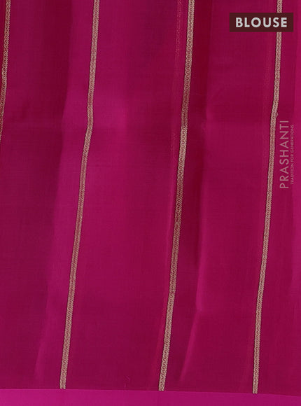 Banarasi organza saree pink with zari woven buttas and satin border