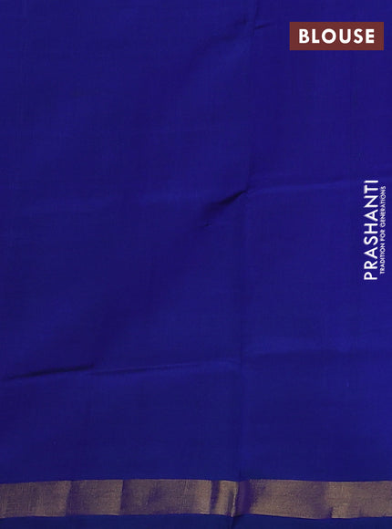 Rajkot patola silk saree teal blue and blue with allover ikat butta weaves and ikat woven zari border