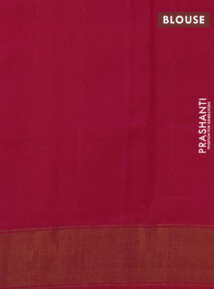 Rajkot patola silk saree orange and pink with allover ikat weaves & jute finish and zari woven border