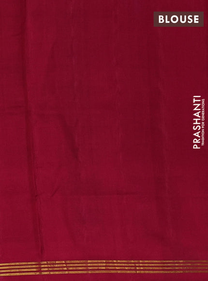 Rajkot patola silk saree blue and red with allover ikat weaves and ikat woven zari border