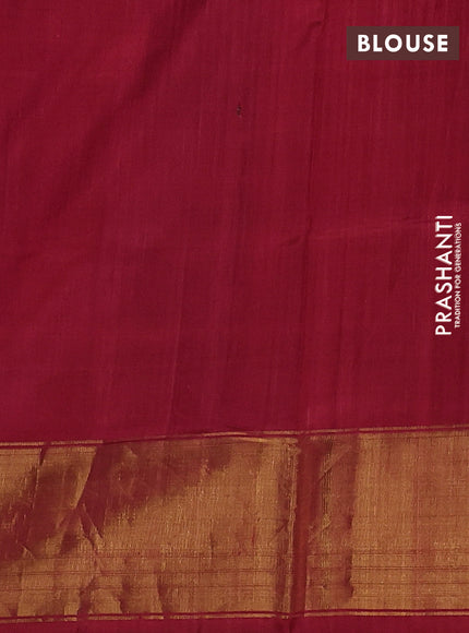 Rajkot patola silk saree elaichi green and red with allover ikat weaves and zari woven border