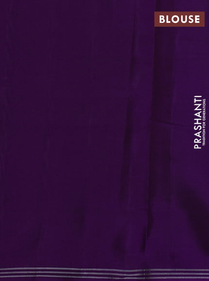 Rajkot patola silk saree purple with allover ikat weaves and simple border