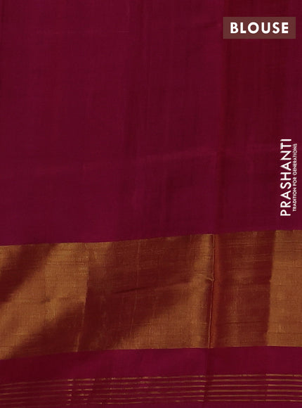 Rajkot patola silk saree peacock blue and pink with allover ikat weaves and zari woven ikat border