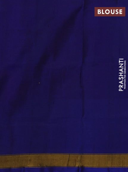 Rajkot patola silk saree pink and blue with allover ikat weaves & zari buttas and ikat woven zari border