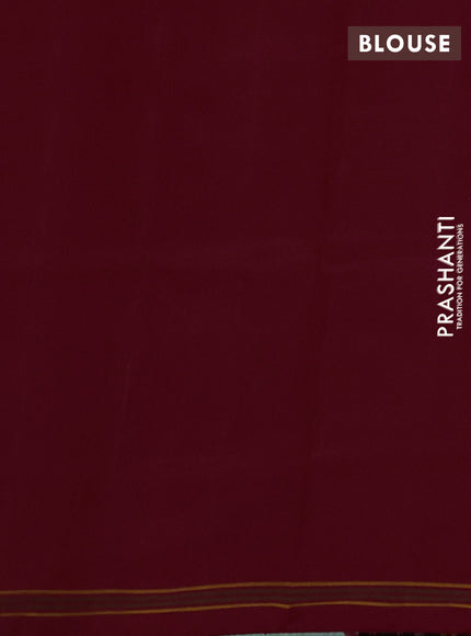 Rajkot patola silk saree maroon with allover patola weaves and simple border