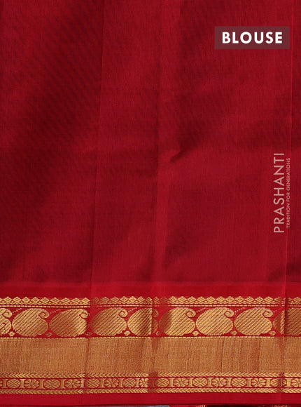 Kuppadam silk cotton saree purple and red with annam zari woven buttas and zari woven border