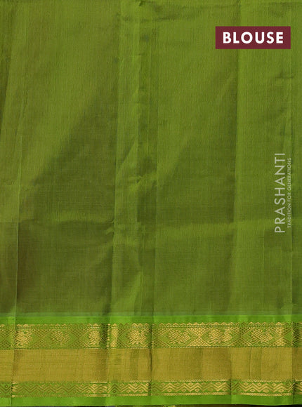 Kuppadam silk cotton saree red and light green with annam zari woven buttas and zari woven border