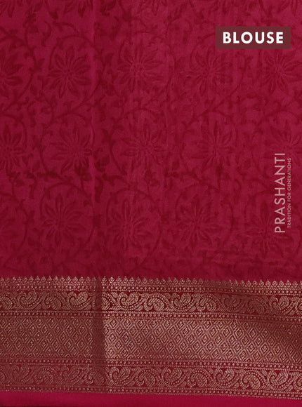Chanderi silk cotton saree peach shade and wine shade with allover prints and banarasi style border