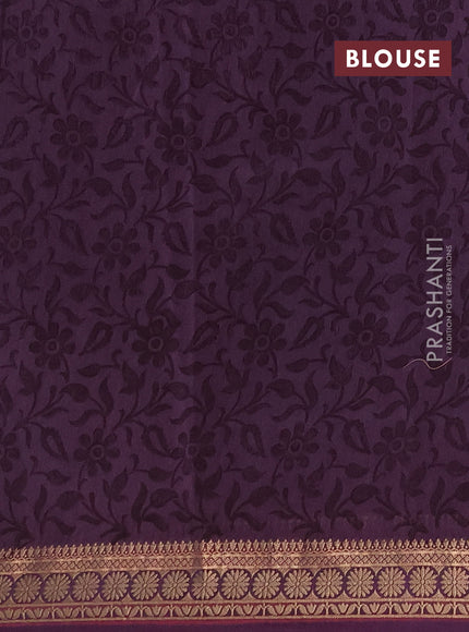 Chanderi silk cotton saree deep wine shade with allover geometric prints and thread woven border