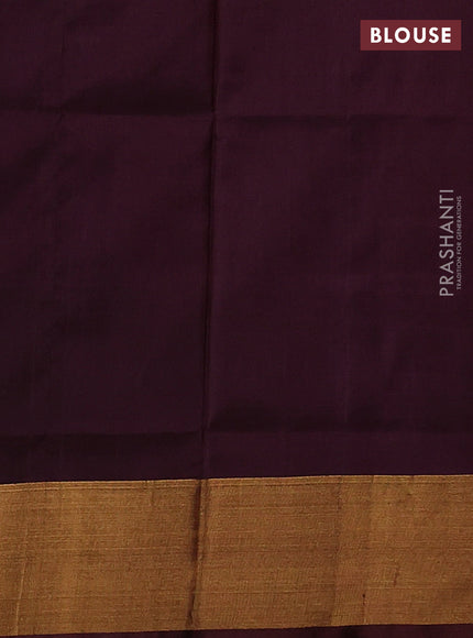 Pure uppada silk saree light pink and magenta pink with allover silver & gold zari weaves & buttas and long zari woven border
