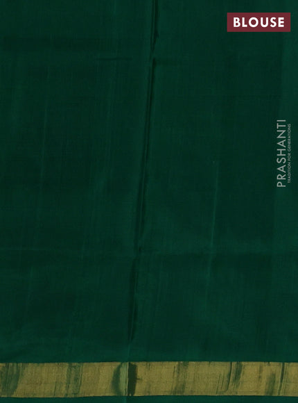 Pure uppada silk saree green with allover thread & zari woven buttas and Jamdhani pallu