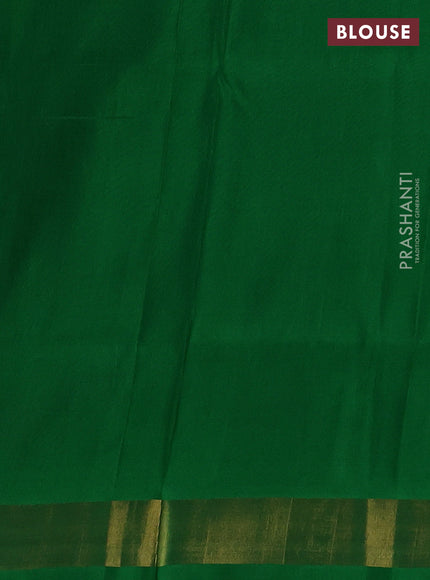 Pure uppada silk saree green with allover thread & zari woven buttas and Jamdhani pallu