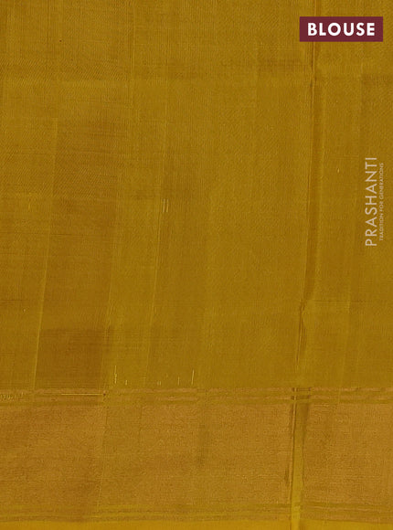 Pure uppada silk saree purple and yellow with allover silver & gold zari woven buttas and zari woven border
